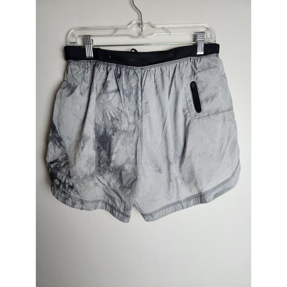 Nike womens trail shorts sz M built-in liner stash pockets marbled gray gorpcore - Picture 4 of 11